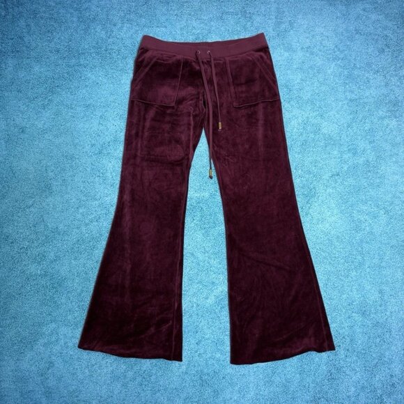 Juicy Couture Purple Flare Pants - Picture 1 of 16